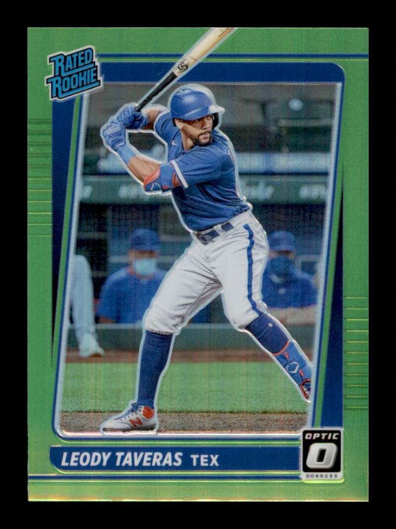 2021 Leody Taveras Rated Rookie Optic Donruss Texas Rangers # 56