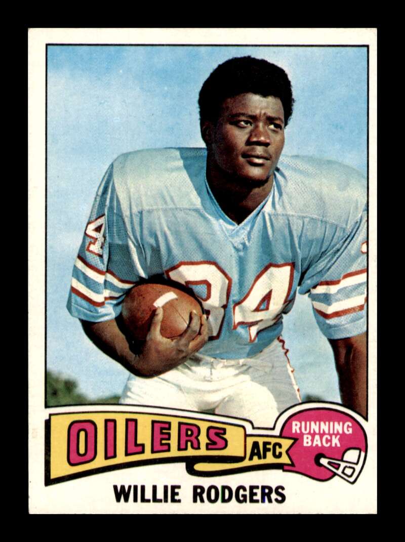 1975 Topps Willie Rodgers #166 Rookie RC Houston Oilers – Shark