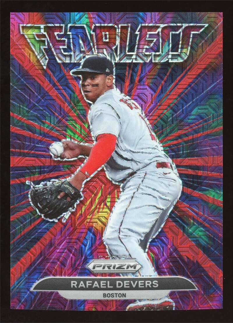 Load image into Gallery viewer, 2022 Panini Prizm Fearless Red Mojo Prizm Rafael Devers #FL-12 SP /149 Red Sox  Image 1
