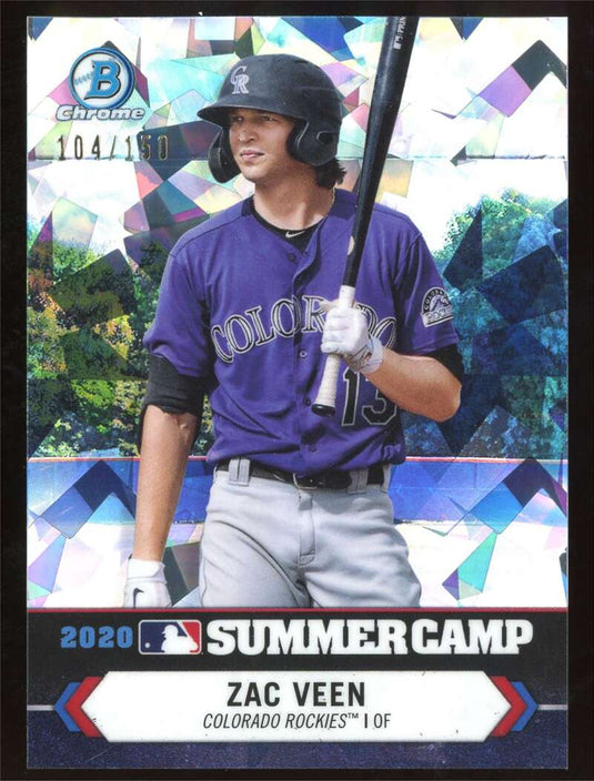 2021 Bowman Chrome Summer Camp Atomic Refractor Zac Veen 