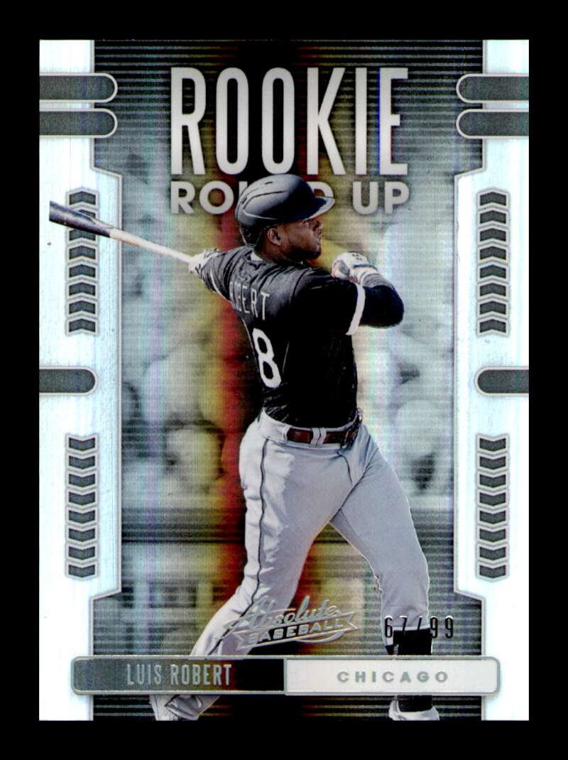 Load image into Gallery viewer, 2020 Panini Absolute Rookie Round Up Silver Luis Robert #RR2 Rookie RC /99  Image 1
