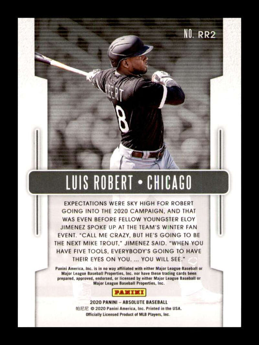 2020 Panini Absolute Rookie Round Up Silver Luis Robert