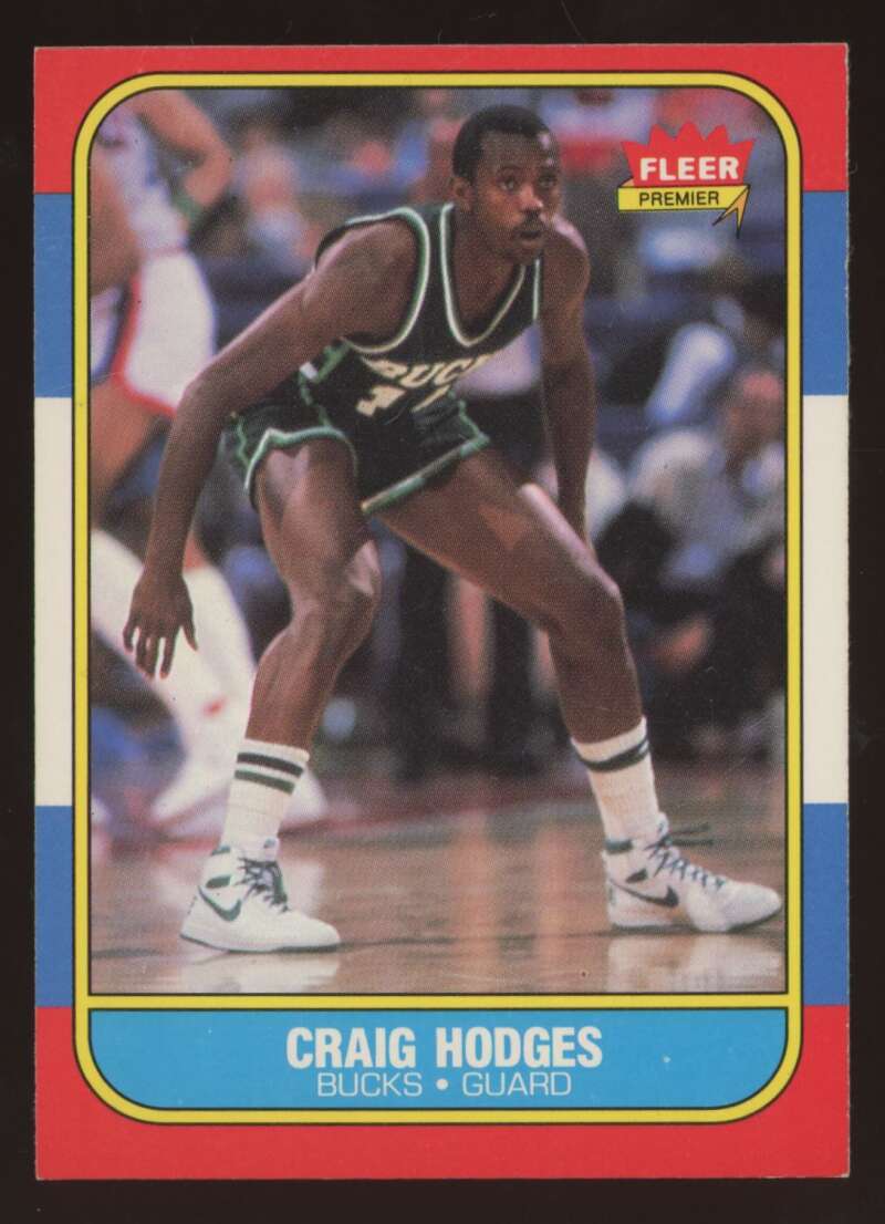 Load image into Gallery viewer, 1986-87 Fleer Craig Hodges #47 Milwaukee Bucks Rookie RC NM Near Mint Image 1
