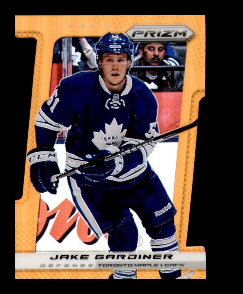 Load image into Gallery viewer, 2013-14 Panini Prizm Orange Prizm Die Cut Jake Gardiner #102 Toronto Maple Leafs /50  Image 1
