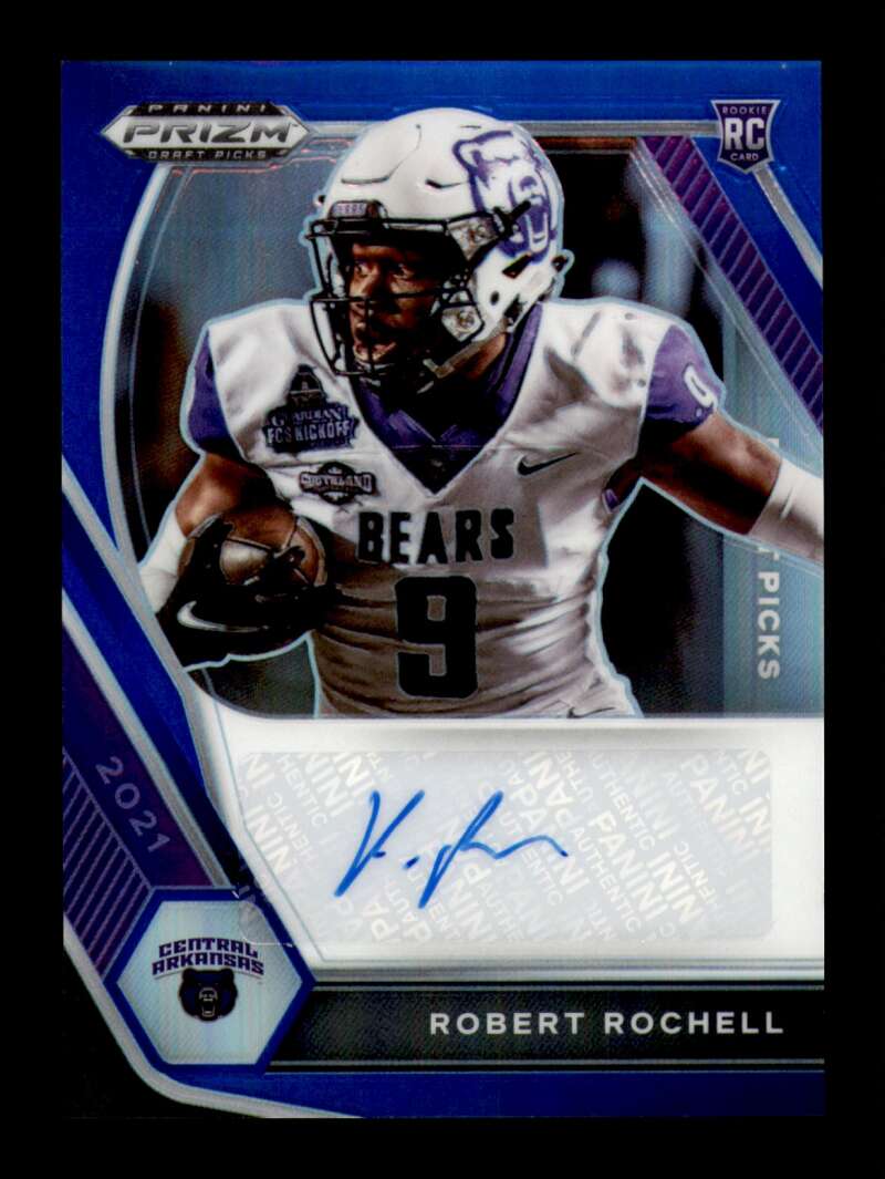 Load image into Gallery viewer, 2021 Panini Prizm Draft Blue Prizm Auto Robert Rochell #DPA-RRO Green Bay Packers Rookie RC /149  Image 1
