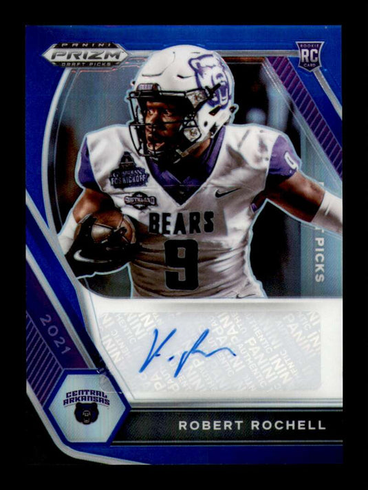 2021 Panini Prizm Draft Blue Prizm Auto Robert Rochell