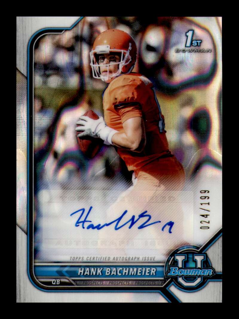 Load image into Gallery viewer, 2022 Bowman University Chrome Lava Auto Hank Bachmeier #BCPA-HBA Rookie RC /199  Image 1
