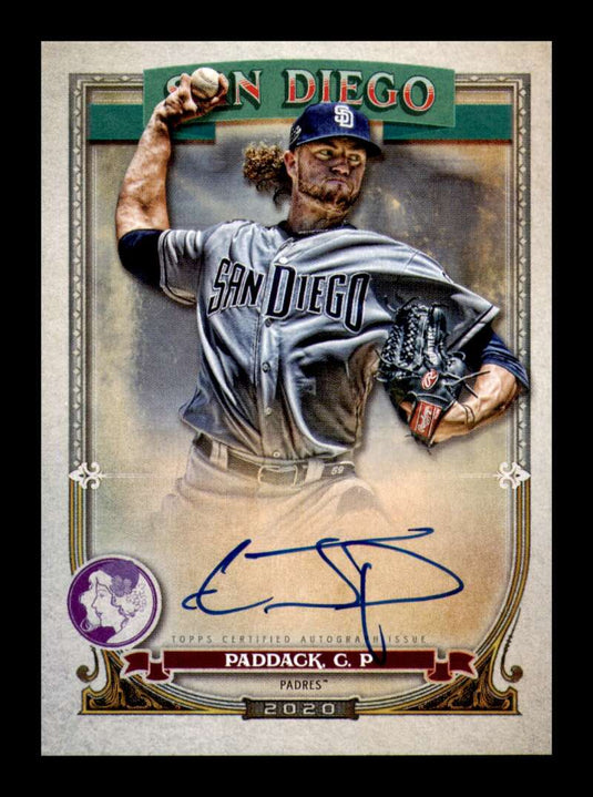 2020 Topps Gypsy Queen Logo Swap Auto Chris Paddack