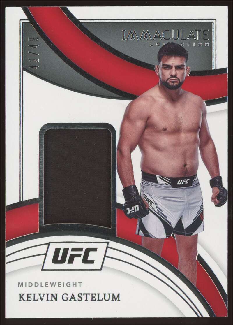 Load image into Gallery viewer, 2022 Panini Immaculate Collection UFC Remarkable Memorabilia Kelvin Gastelum #RM-KGS Middleweight Relic /49  Image 1
