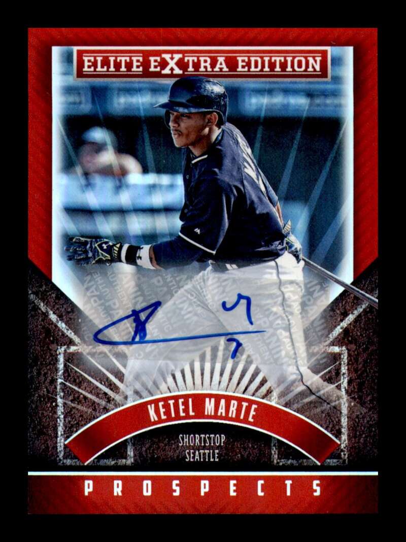 Load image into Gallery viewer, 2015 Panini Elite Extra Edition Auto Ketel Marte #101 Seattle Mariners Rookie RC Autograph Image 1
