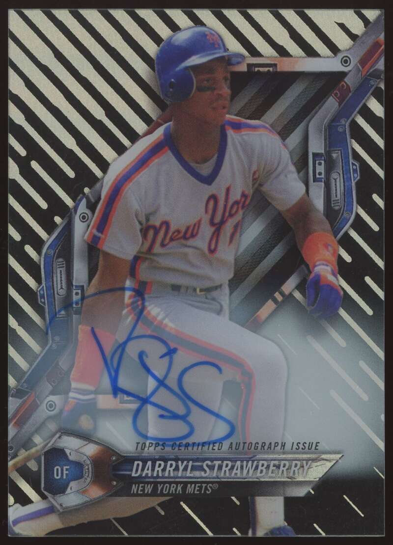 Load image into Gallery viewer, 2018 Topps High Tek Auto Darryl Strawberry #HT-DST New York Mets Autograph Image 1
