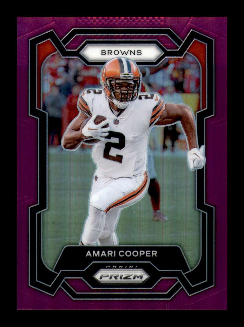 Load image into Gallery viewer, 2023 Panini Prizm Purple Prizm Amari Cooper #64 Cleveland Browns /125  Image 1
