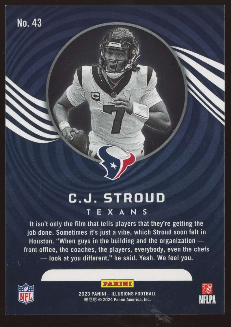 Load image into Gallery viewer, 2023 Panini Illusions Hobby C.J. Stroud #43 Houston Texans Rookie RC Image 2
