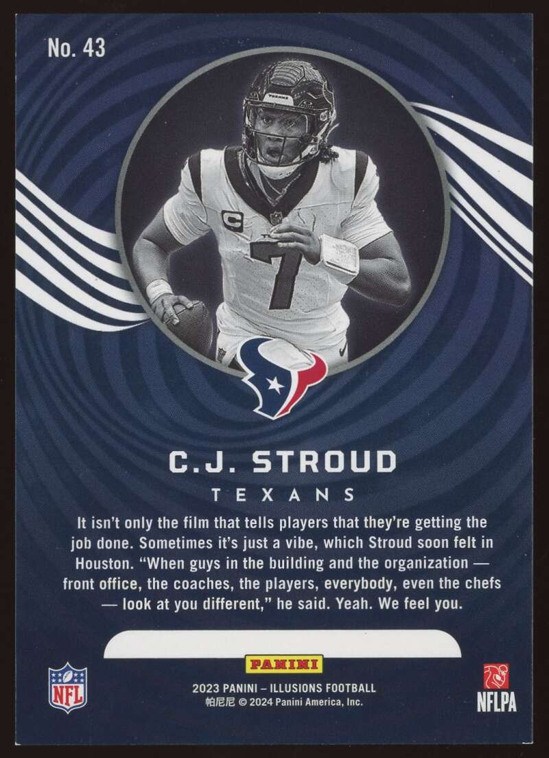 Load image into Gallery viewer, 2023 Panini Illusions Hobby C.J. Stroud #43 Houston Texans Rookie RC Image 2
