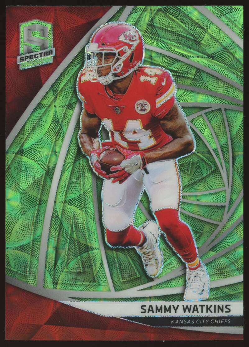 Load image into Gallery viewer, 2019 Panini Spectra Neon Green Sammy Watkins #6 Kansas City Chiefs /35  Image 1
