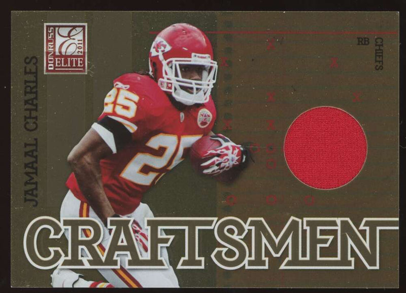 Load image into Gallery viewer, 2011 Donruss Elite Craftsmen Patch Jamaal Charles #13 Kansas City Chiefs Relic /299  Image 1
