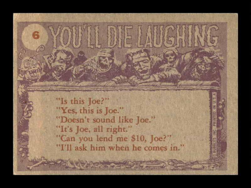 Load image into Gallery viewer, 1959 Topps You&#39;ll Die Laughing Doc can I stop taking these reducing pills #6 EX-EXMINT Image 2
