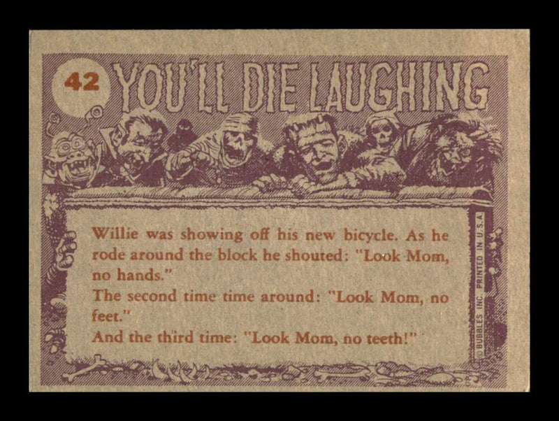 Load image into Gallery viewer, 1959 Topps You&#39;ll Die Laughing Sure makes you look ugly #42 EX-EXMINT Image 2
