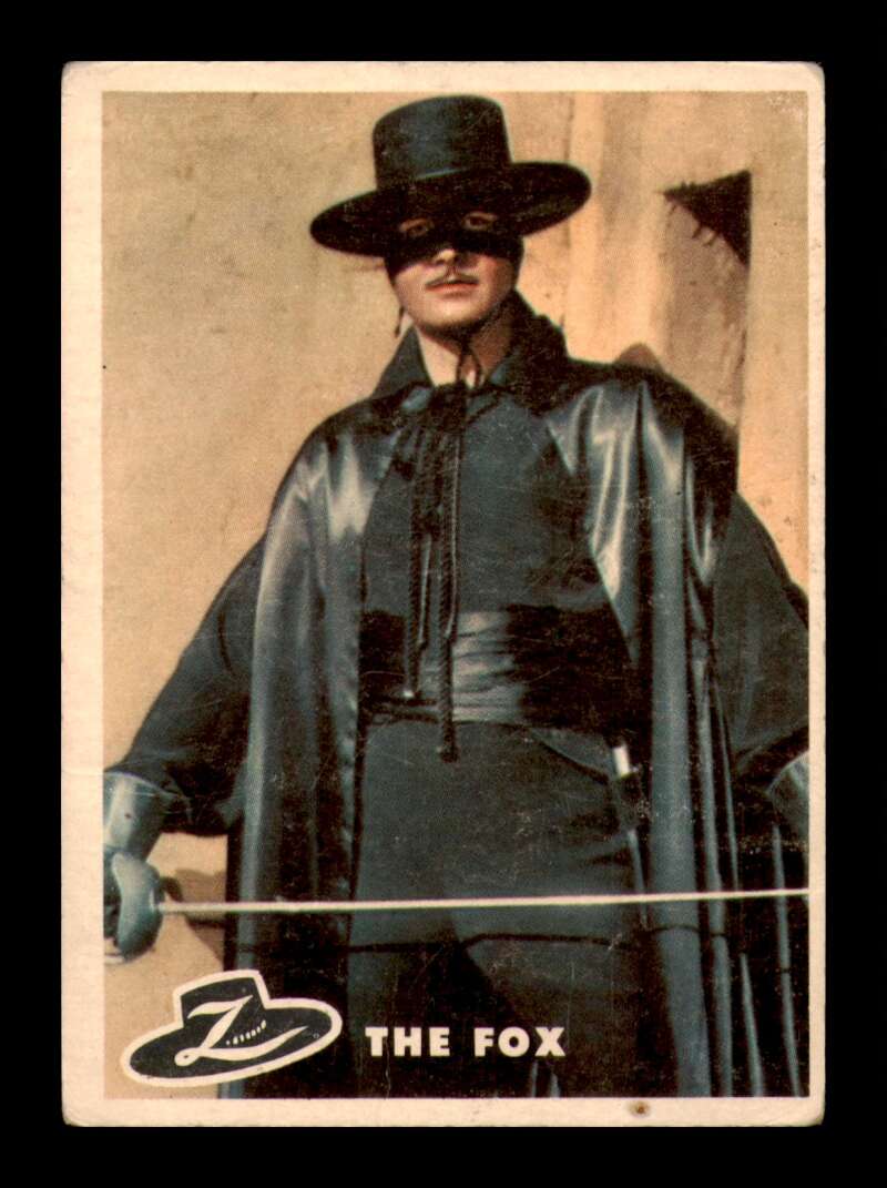 Load image into Gallery viewer, 1958 Topps Zorro The Fox #76 Wrinkle Image 1
