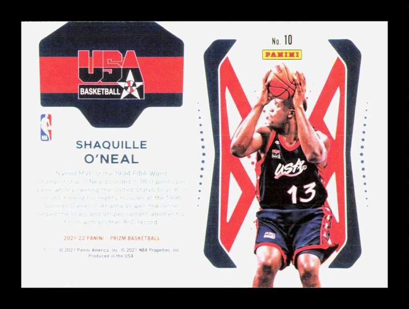 Load image into Gallery viewer, 2021-22 Panini Prizm USA Basketball Shaquille ONeal #10 USA Basketball  Image 2
