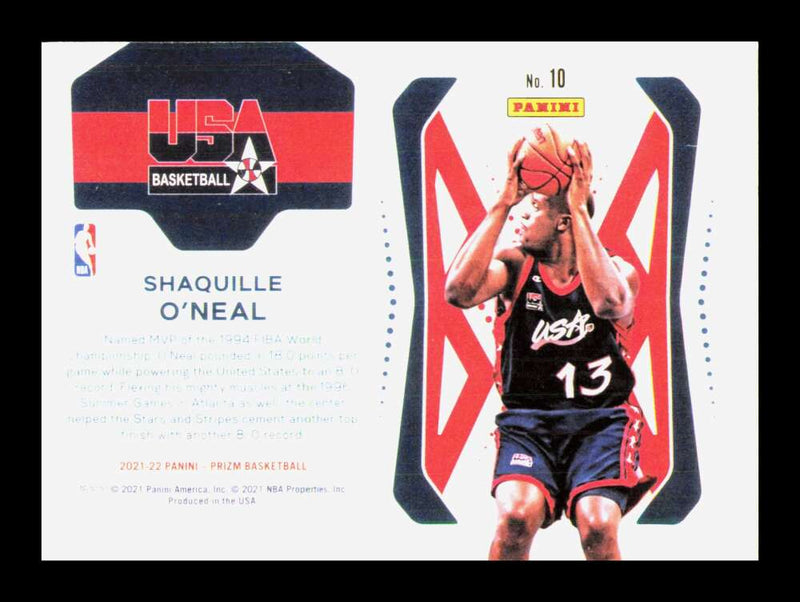 Load image into Gallery viewer, 2021-22 Panini Prizm USA Basketball Shaquille ONeal #10 USA Basketball  Image 2
