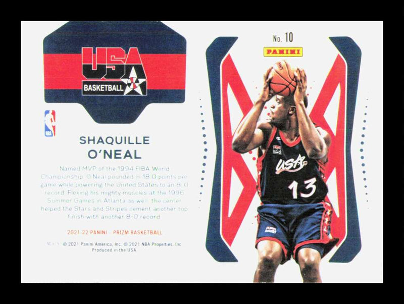 Load image into Gallery viewer, 2021-22 Panini Prizm USA Basketball Shaquille ONeal #10 USA Basketball  Image 2
