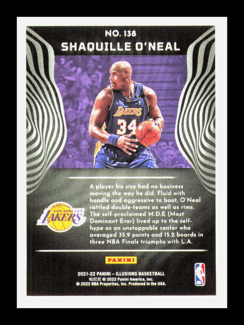 Load image into Gallery viewer, 2021-22 Panini Illusions Shaquille O&#39;Neal #138 Los Angeles Lakers  Image 2
