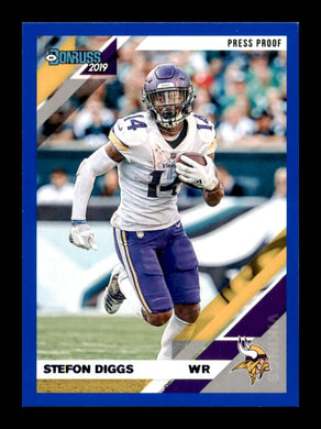 2019 Donruss Press Proof Blue Stefon Diggs 