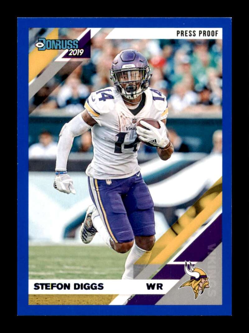 Load image into Gallery viewer, 2019 Donruss Press Proof Blue Stefon Diggs #157 Minnesota Vikings  Image 1
