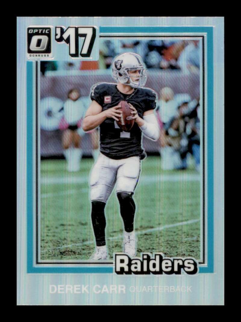 Load image into Gallery viewer, 2017 Donruss Optic 1981 Tribute Derek Carr #23 Oakland Raiders  Image 1
