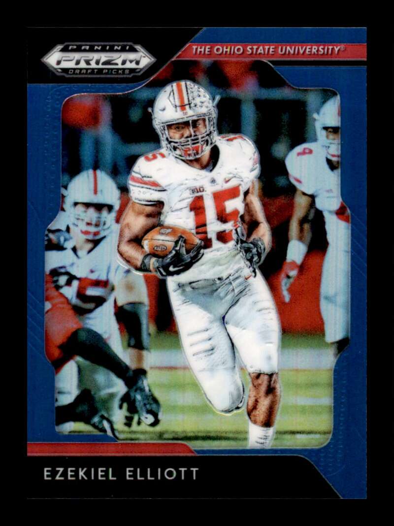 Load image into Gallery viewer, 2019 Panini Prizm Draft Blue Prizm Ezekiel Elliott #39 Ohio State Buckeyes  Image 1
