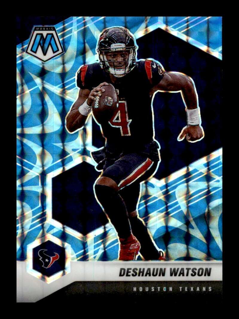 Load image into Gallery viewer, 2021 Panini Mosaic Reactive Blue Prizm Deshaun Watson #85 Houston Texans  Image 1
