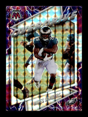 2021 Panini Mosaic Overdrive Silver Mosaic Prizm Miles Sanders 