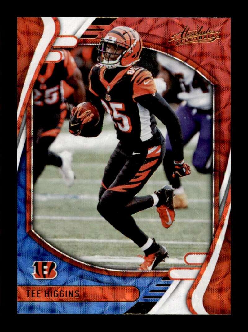 Load image into Gallery viewer, 2021 Panini Absolute Red White Blue Kaleidoscope Tee Higgins #44 Cincinnati Bengals  Image 1
