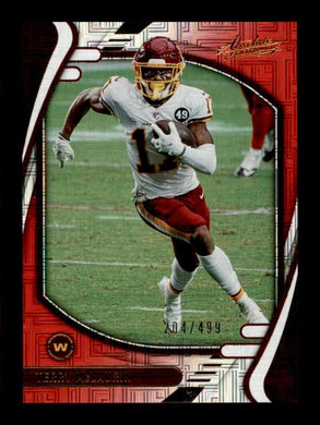 2021 Panini Absolute Red Squares Terry McLaurin 