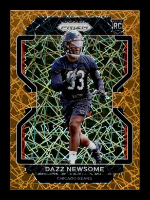 2021 Panini Prizm Orange Lazer Prizm Dazz Newsome 