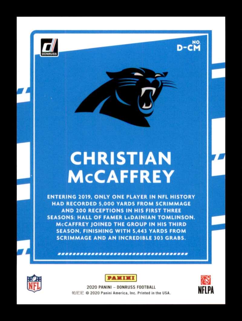 Load image into Gallery viewer, 2020 Donruss Dominators Christian McCaffrey #6 Carolina Panthers  Image 2
