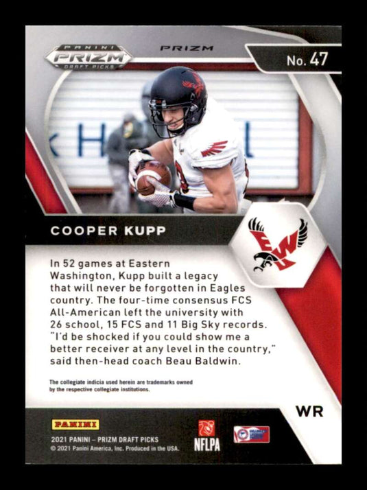 2021 Panini Prizm Draft Red Cracked Ice Prizm Cooper Kupp 