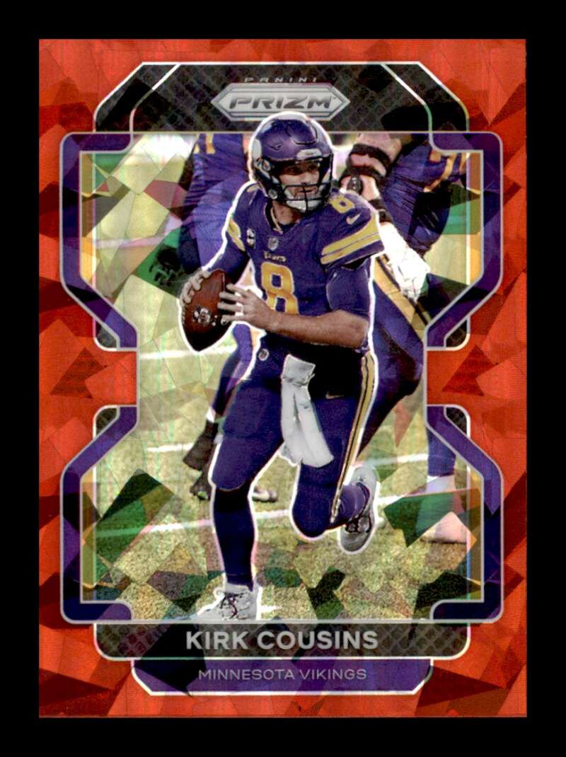 Load image into Gallery viewer, 2021 Panini Prizm Red Cracked Ice Prizm Kirk Cousins #128 Minnesota Vikings  Image 1
