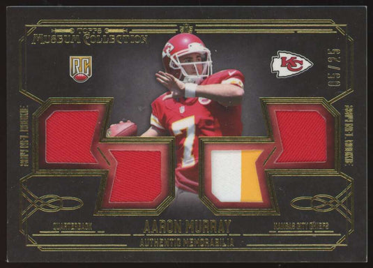 2014 Topps Museum Quad Relic Gold Aaron Murray 