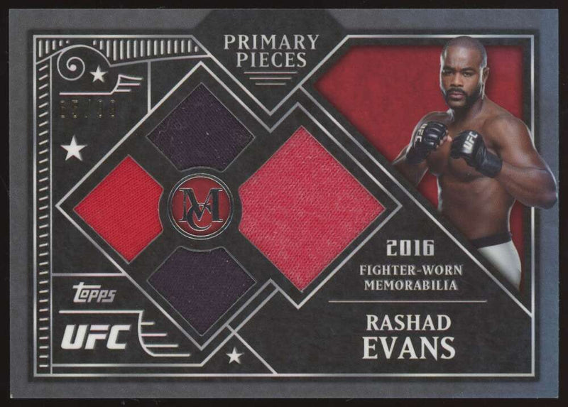 Load image into Gallery viewer, 2016 Topps UFC Museum Quad Relic Rashad Evans #PPQ-RE Patch /99 Image 1
