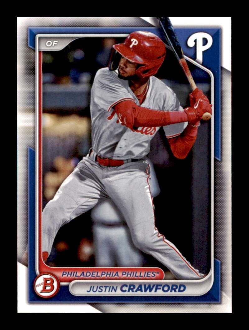 Load image into Gallery viewer, 2024 Bowman Justin Crawford #BP-17 Philadelphia Phillies Rookie RC Image 1
