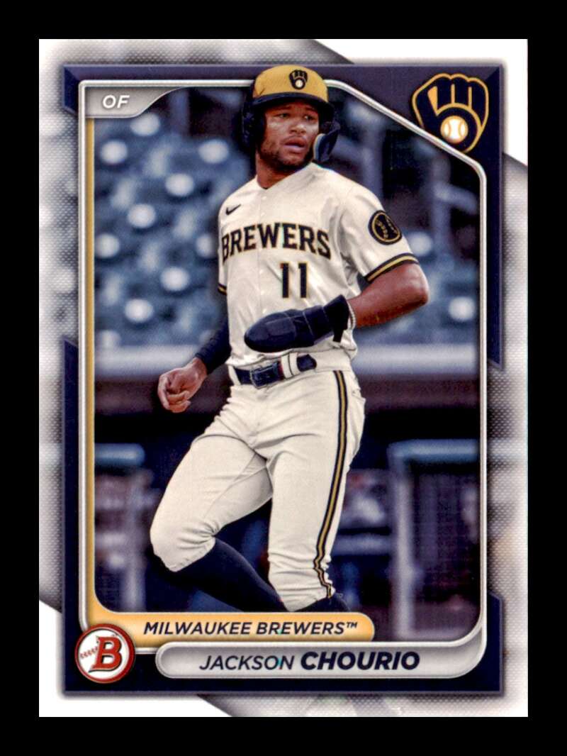 Load image into Gallery viewer, 2024 Bowman Jackson Chourio #BP-140 Milwaukee Brewers Rookie RC Image 1
