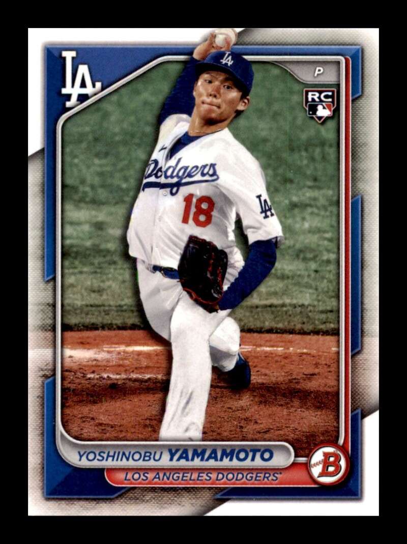 Load image into Gallery viewer, 2024 Bowman Yoshinobu Yamamoto #36 Los Angeles Dodgers Rookie RC  Image 1
