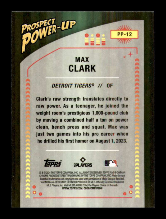 2024 Bowman Prospect Power-Up Max Clark 