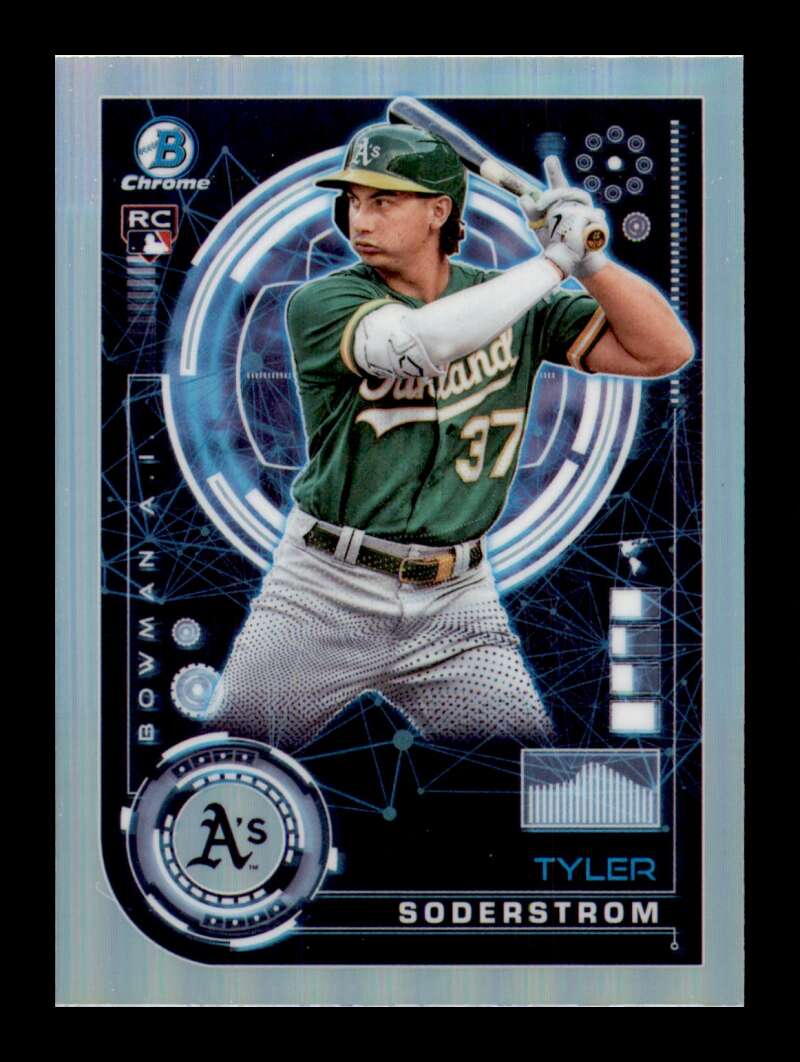 Load image into Gallery viewer, 2024 Bowman AI Tyler Soderstrom #BAI-4 Oakland Athletics Rookie RC Image 1
