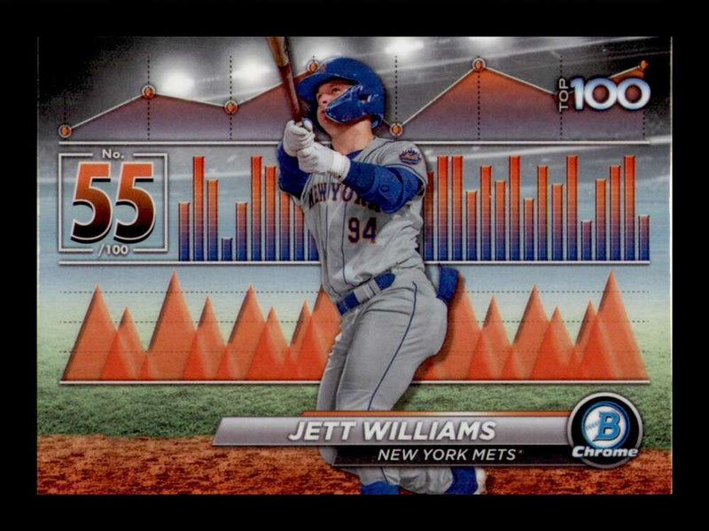 Load image into Gallery viewer, 2024 Bowman Top 100 Jett Williams #BTP-55 New York Mets  Image 1
