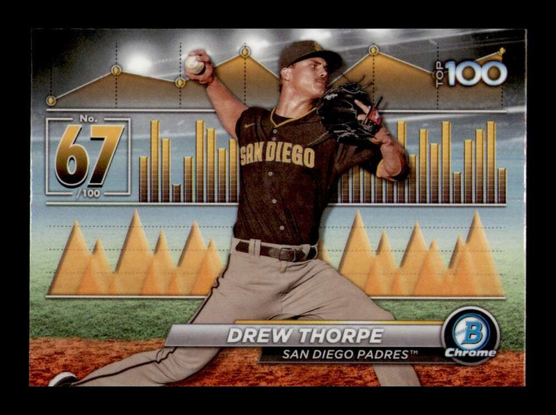 Load image into Gallery viewer, 2024 Bowman Top 100 Drew Thorpe #BTP-67 San Diego Padres  Image 1
