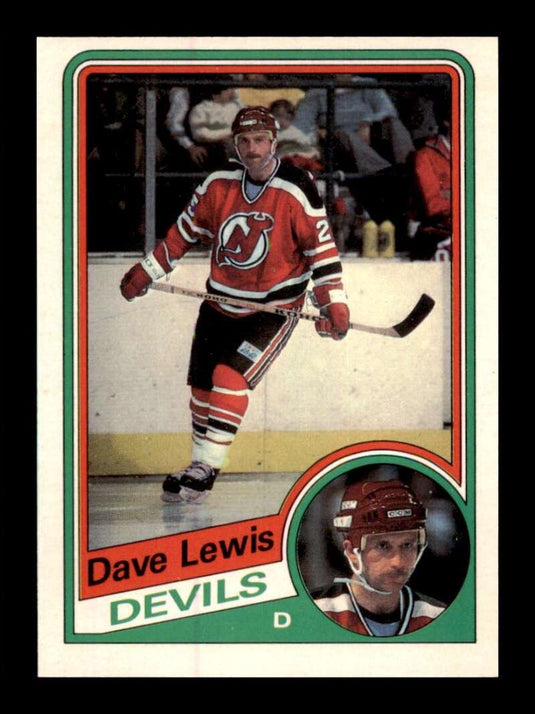 1984-85 O-Pee-Chee Dave Lewis 
