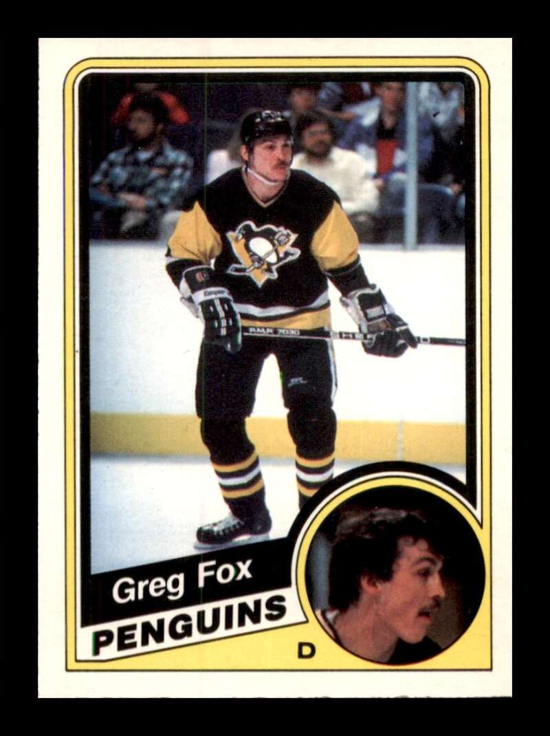 Load image into Gallery viewer, 1984-85 O-Pee-Chee Greg Fox #175 Pittsburgh Penguins NM Near Mint Image 1
